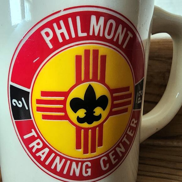 Vintage Boy Scouts Of America Ceramic Mug Cup BSA Philmont Training Center - Picture 2 of 7